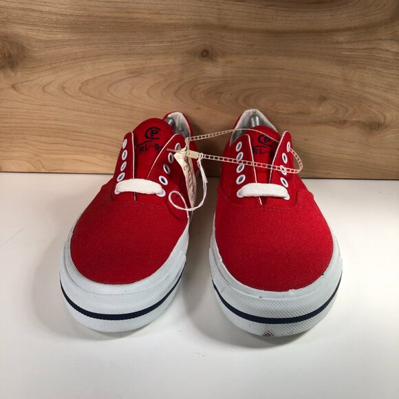 Polo Ralph Lauren CP RL-92 1992 Canvas Shoes 90s 132102 Red Size 8D Vintage NWT main image 15